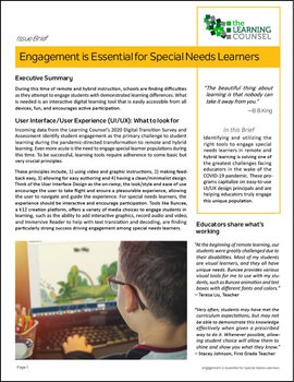 Engagement is Essential for Special Needs Learners