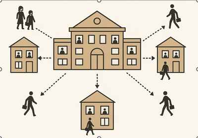 Stop Closing Schools: AI Logistics Allows Strategic Retreat to Satellite Lounge Schooling