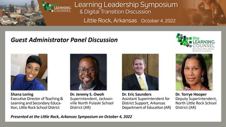 Learning Leadership Symposium: Little Rock Administrator Panel