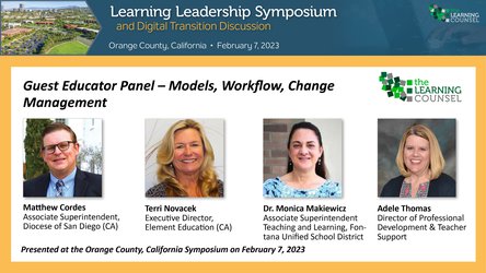Orange County, CA - Panel Discussion: Leading the Learning Martrix