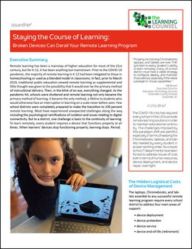 Staying the Course of Learning: Broken Devices Can Derail Your Remote Learning Program