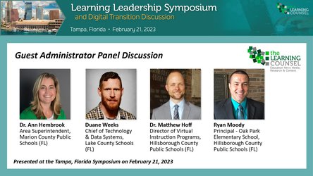Tampa, FL Panel Discussion - Leading the Learning Matrix