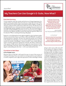 My Teachers Can Use Google’s G-Suite, Now What?