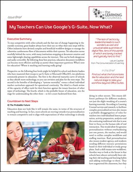 My Teachers Can Use Google’s G-Suite, Now What?