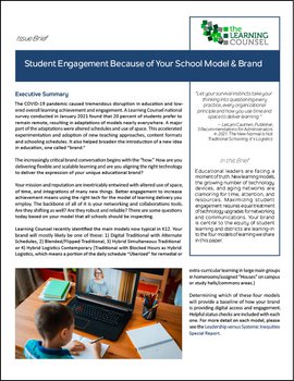 Student Engagement Because of Your School Model & Brand